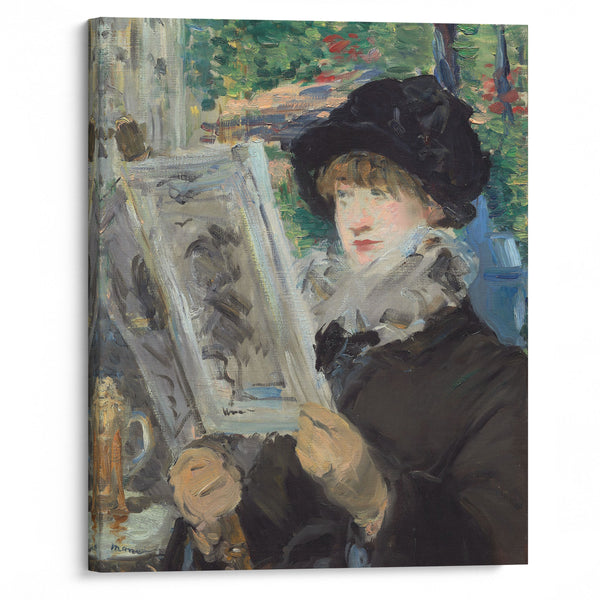 Woman Reading (1880) - Édouard Manet - Canvas Print