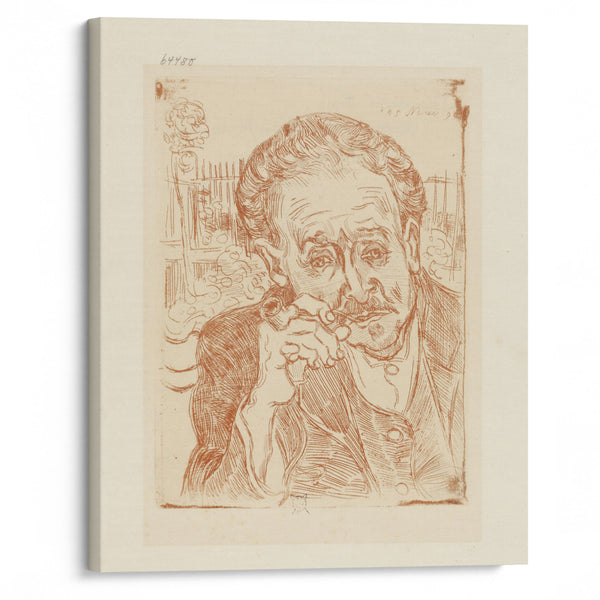 Portrait of Dr Gachet (ca 1890-1909) - Vincent van Gogh - Canvas Print