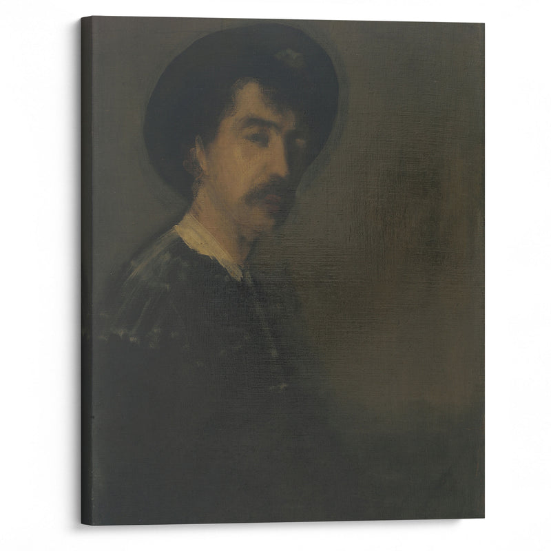 Self-Portrait (1870-1875) - James Abbott McNeill Whistler - Canvas Print