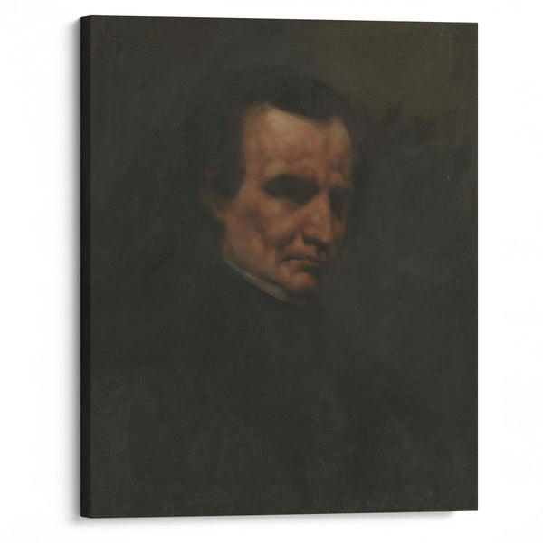 Portrait of the Composer Hector Berlioz (1850) - Gustave Courbet - Canvas Print