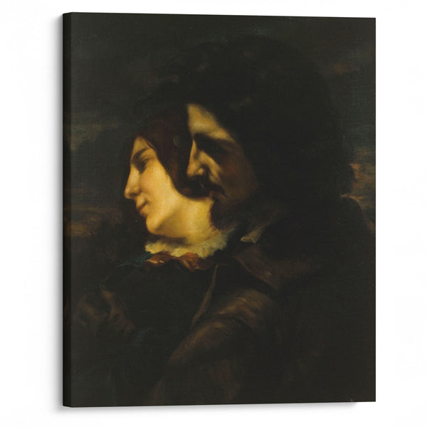 Les amants dans la campagne (1844) - Gustave Courbet - Canvas Print