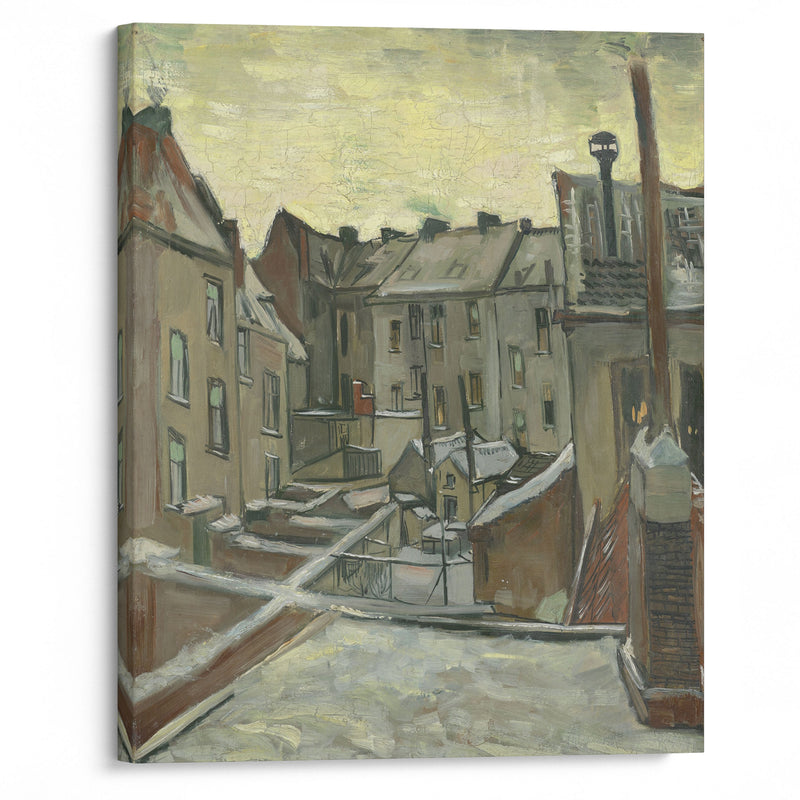 Houses seen from the back (1885 - 1886) - Vincent van Gogh - Canvas Print