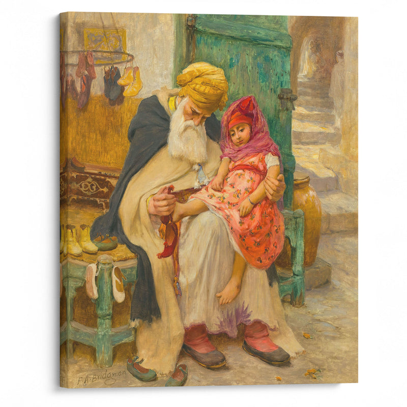 Les babouches - Frederick Arthur Bridgman - Canvas Print