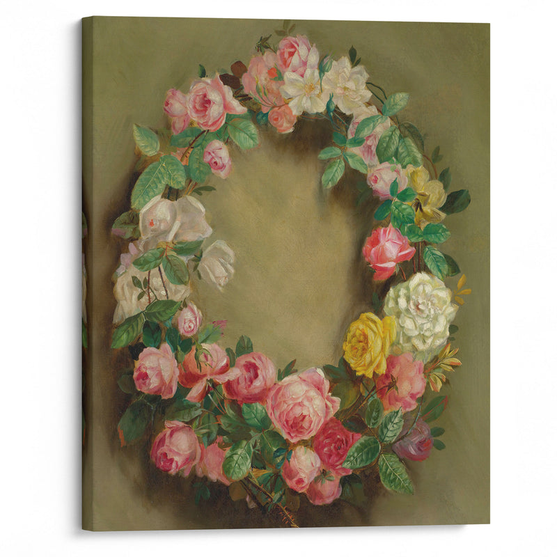 Couronne De Roses (circa 1858) - Pierre-Auguste Renoir - Canvas Print