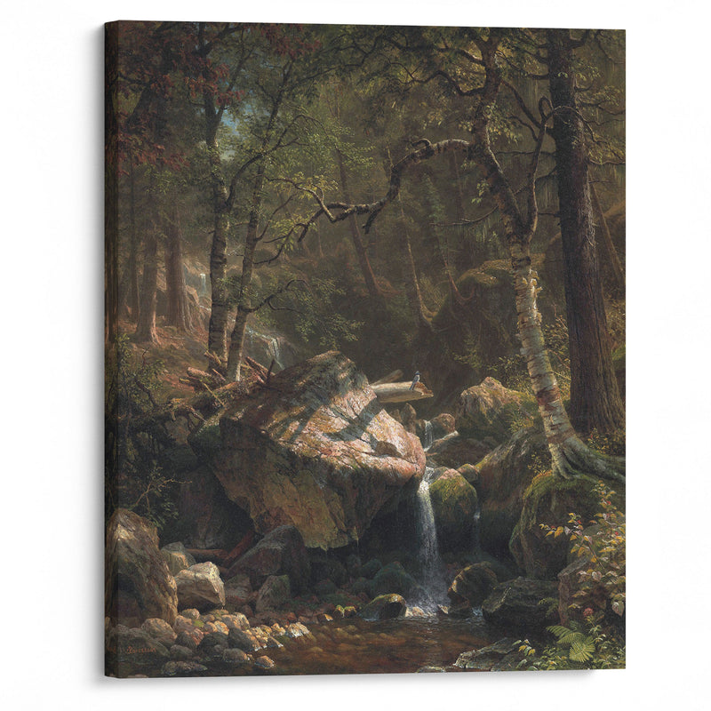 Mountain Brook (1863) - Albert Bierstadt - Canvas Print