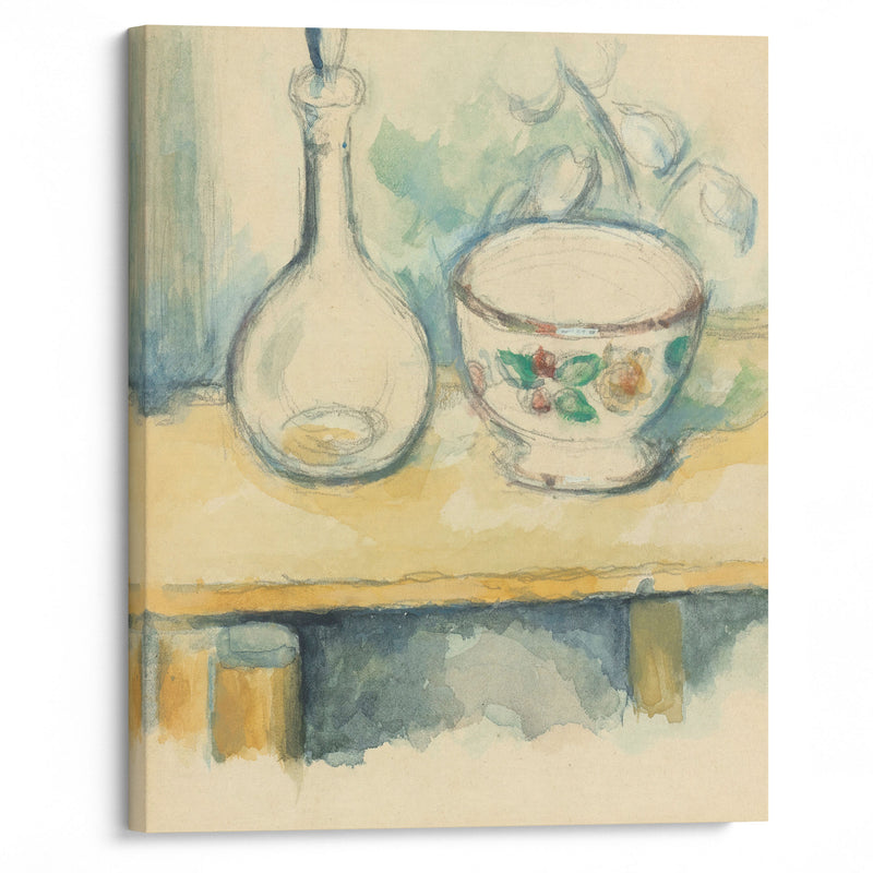 Carafe Et Bol - Paul Cézanne - Canvas Print