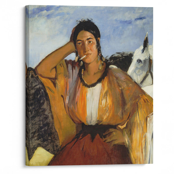 Gypsy with a Cigarette - Édouard Manet - Canvas Print