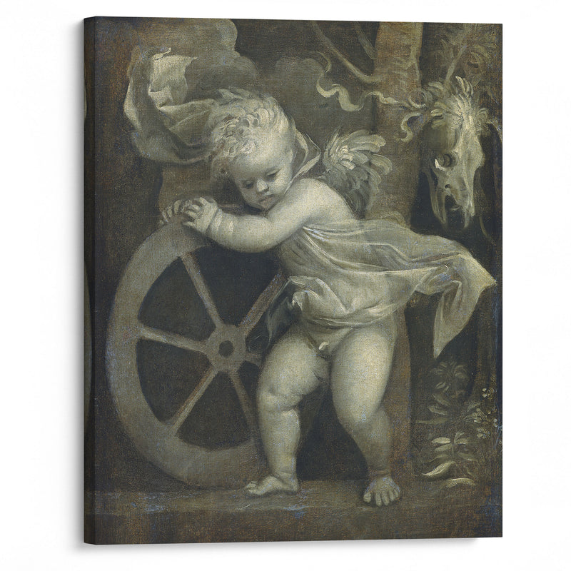 Cupid With The Wheel of Time (C. 1515-1520) - Titian - Canvas Print