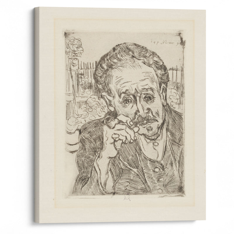 Portrait of Dr Gachet (1890) - Vincent van Gogh - Canvas Print