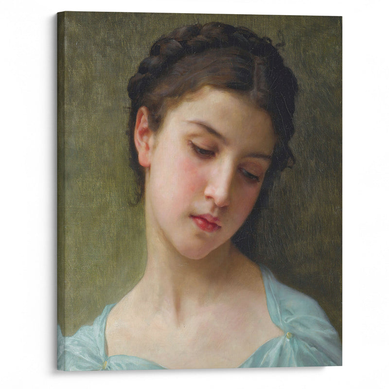 Portrait De Jeune Fille (1898) - William Bouguereau - Canvas Print