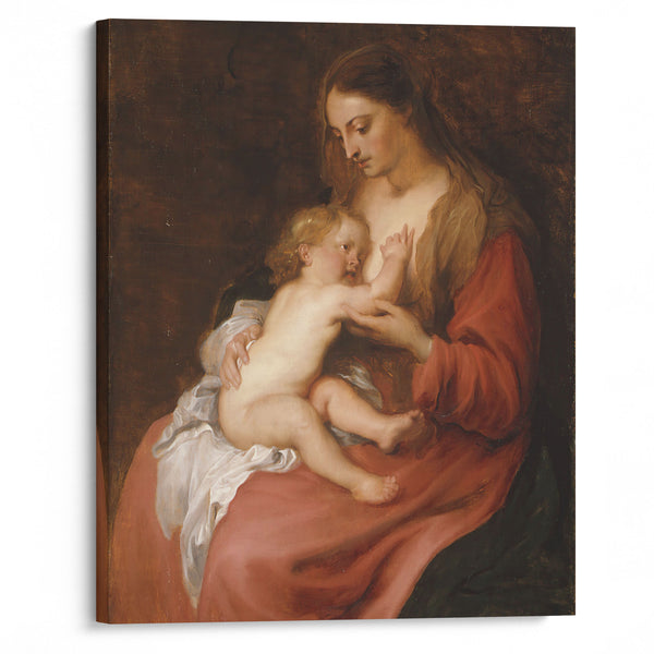Virgin and Child (ca. 1620) - Anthony van Dyck - Canvas Print