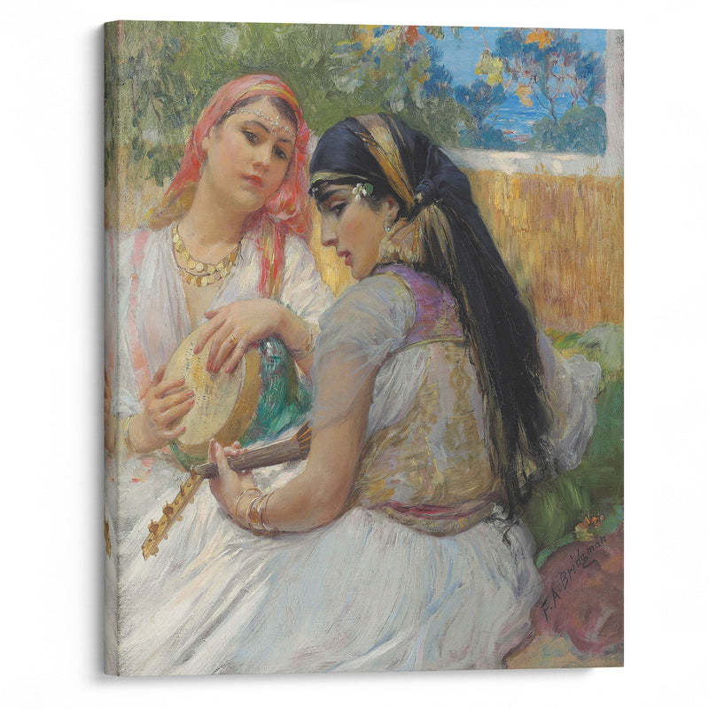 Two young Algerians - Frederick Arthur Bridgman - Canvas Print