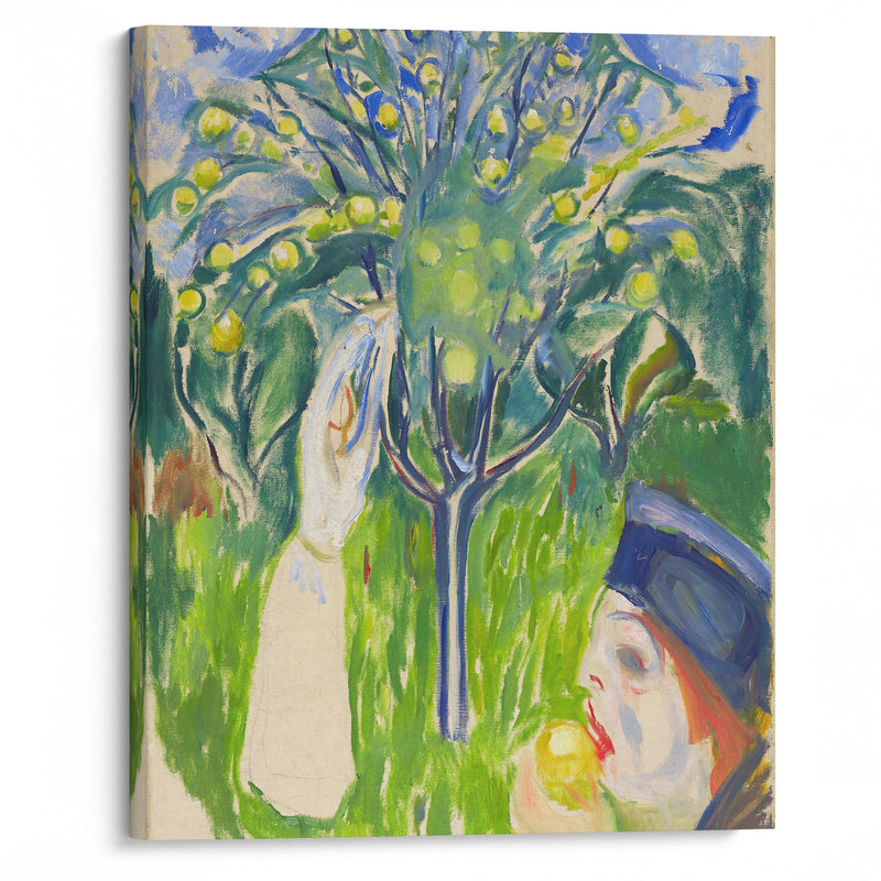 Two Women in the Garden (1919) - Edvard Munch - Canvas Print