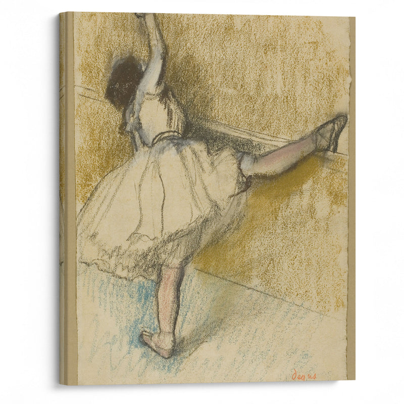 Dancer Stretching at the Bar (1877-80) - Edgar Degas - Canvas Print