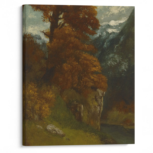 The Glen at Ornans (Bords du Doubs; Effet d’Automne) (1866) - Gustave Courbet - Canvas Print