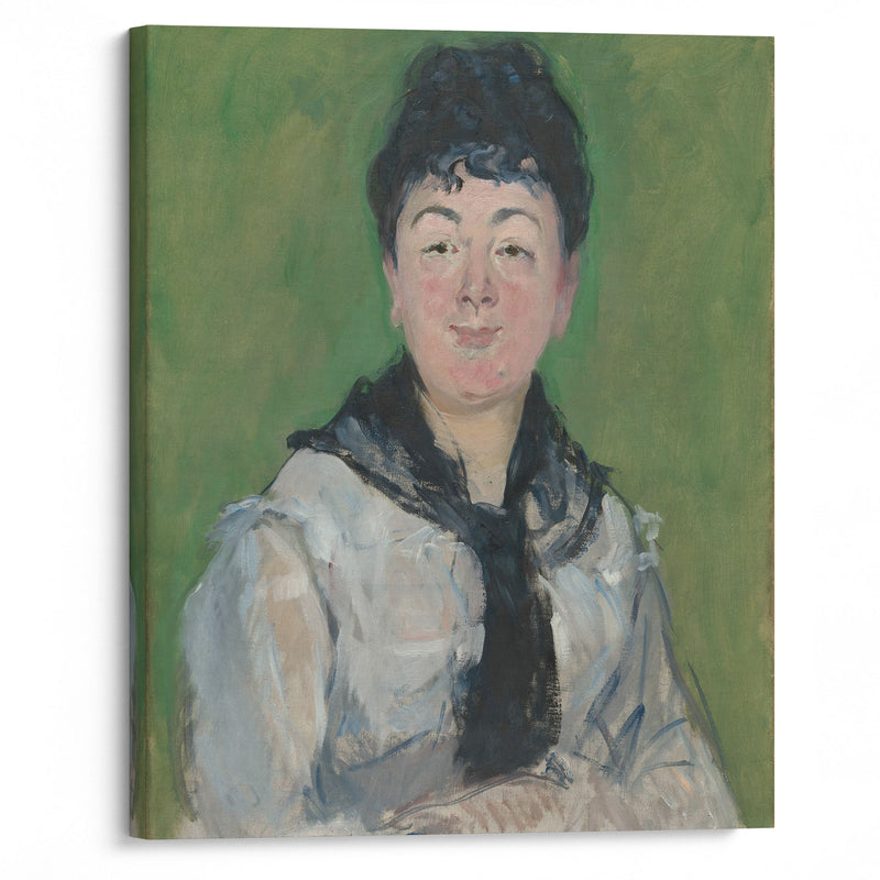 Portrait of a Woman with a Black Fichu (c. 1878) - Édouard Manet - Canvas Print