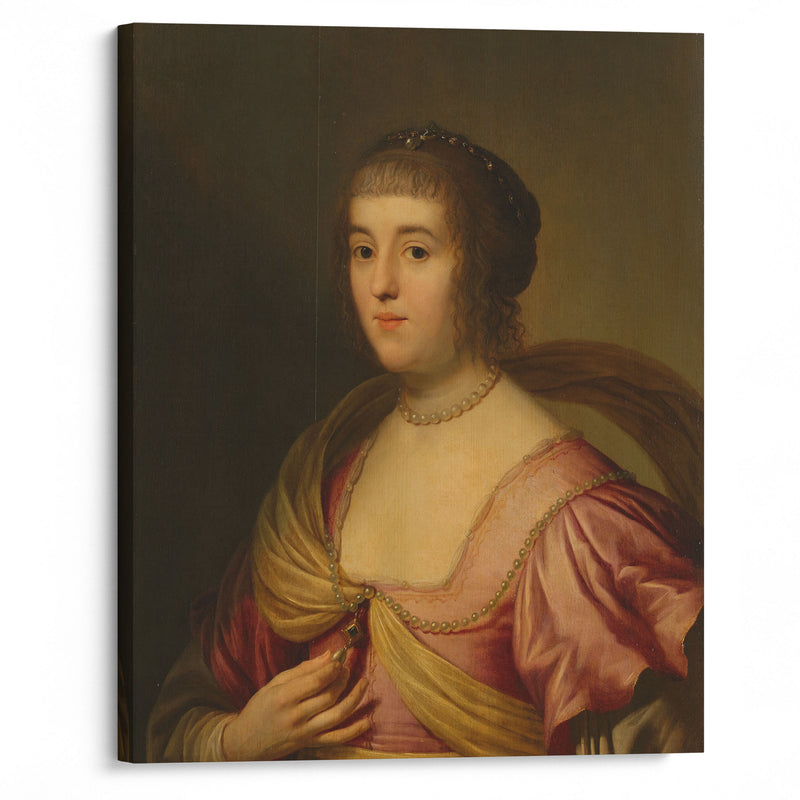 Portrait of Amalia van Solms (1633) - Gerard van Honthorst - Canvas Print