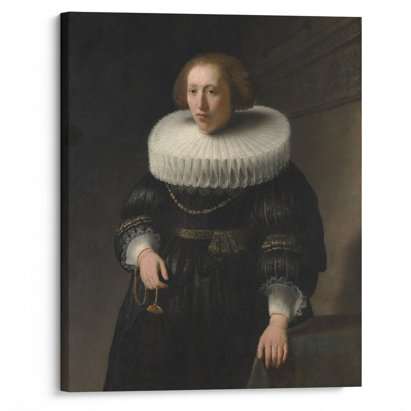 Portrait of a Woman (1632) - Rembrandt van Rijn - Canvas Print