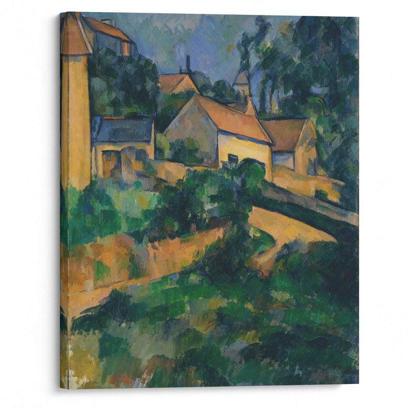 Turning Road at Montgeroult (1898) - Paul Cézanne - Canvas Print