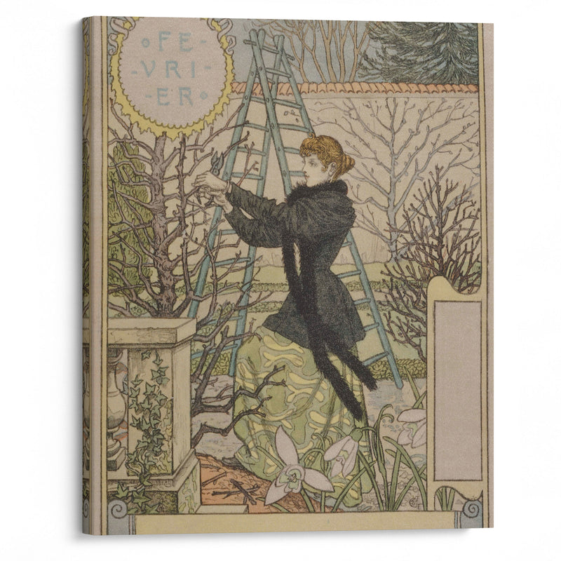 Février (1896-1898) - Eugène Grasset - Canvas Print