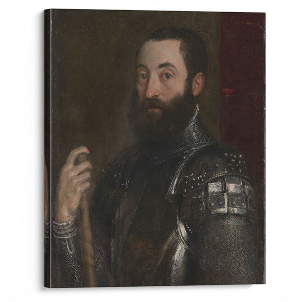 Portrait of Guidobaldo II della Rovere, Duke of Urbino (1545) - Titian - Canvas Print