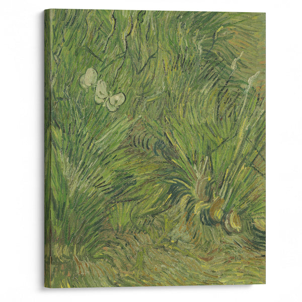 Garden with butterflies (1889) - Vincent van Gogh - Canvas Print