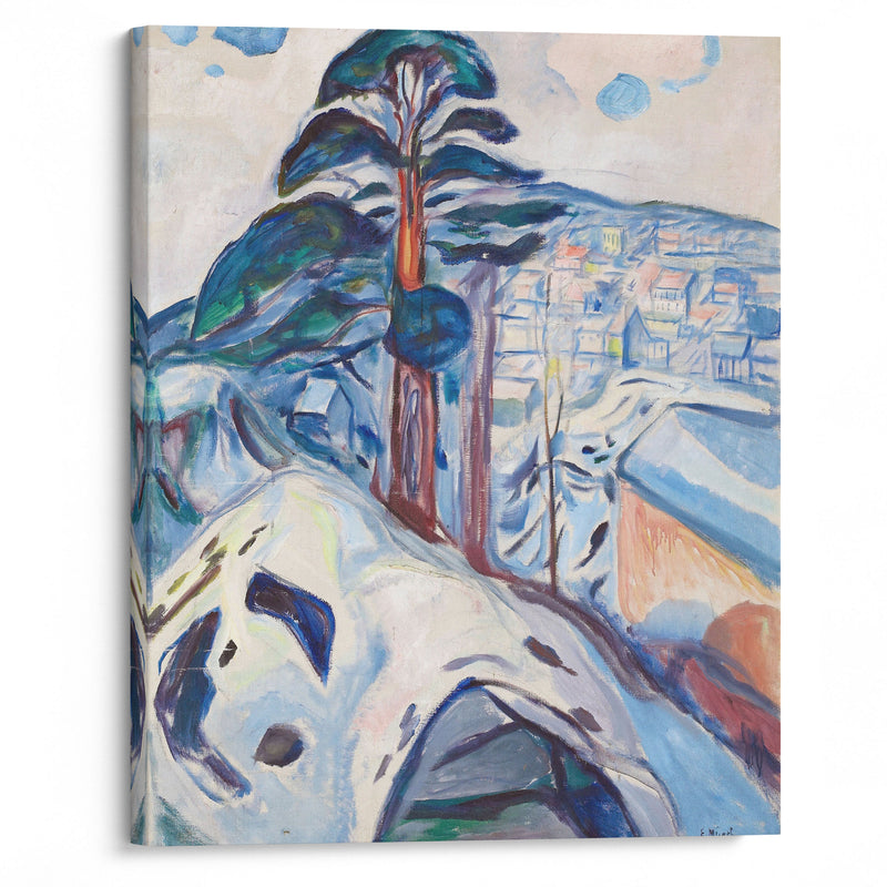 Winter in Kragerø (1916) - Edvard Munch - Canvas Print