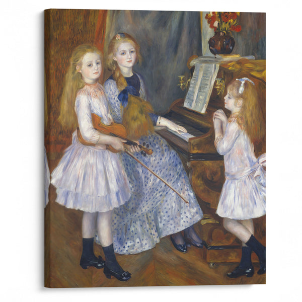 The Daughters of Catulle Mendès (1888) - Pierre-Auguste Renoir - Canvas Print