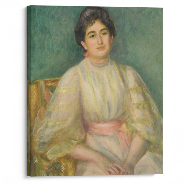 Portrait de Madame Paul Gallimard (1892) - Pierre-Auguste Renoir - Canvas Print