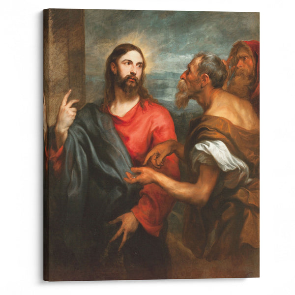 Christ Of The Coin (circa 1625) - Anthony van Dyck - Canvas Print