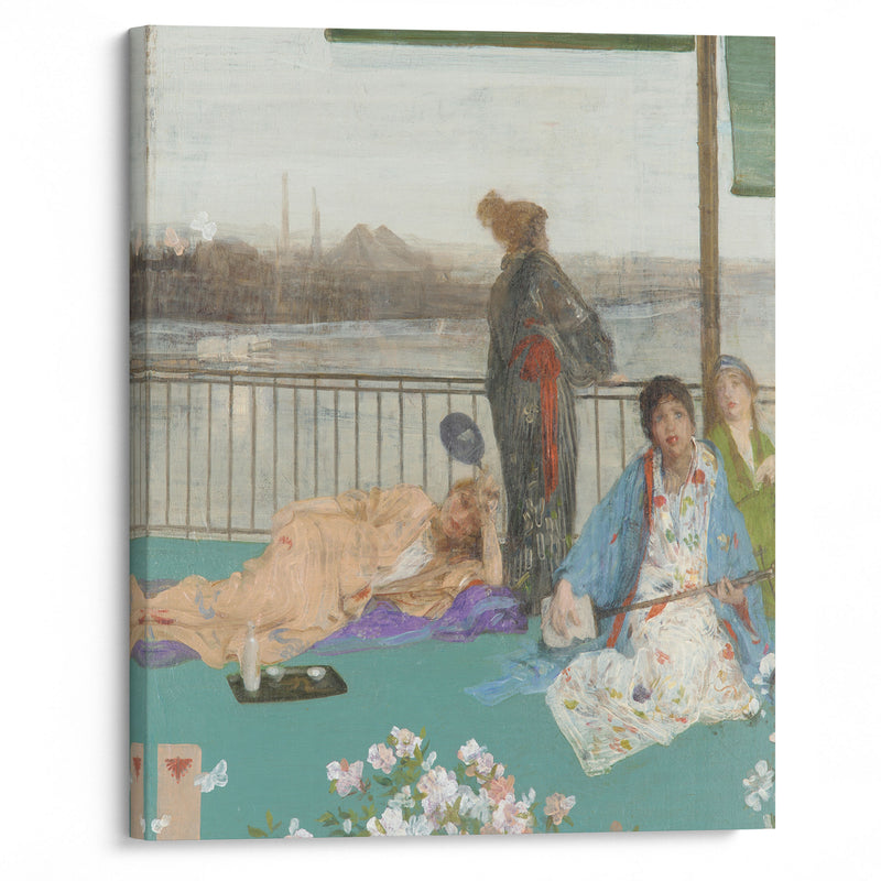 Variations in Flesh Colour and Green – The Balcony (1864-1870) - James Abbott McNeill Whistler - Canvas Print