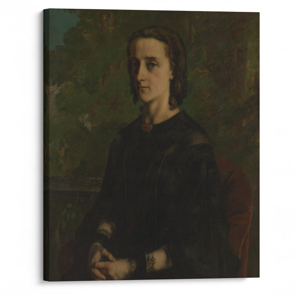 Madame Frederic Breyer (Fanny Hélène Van Bruyssel, 1830–1894) (1858) - Gustave Courbet - Canvas Print