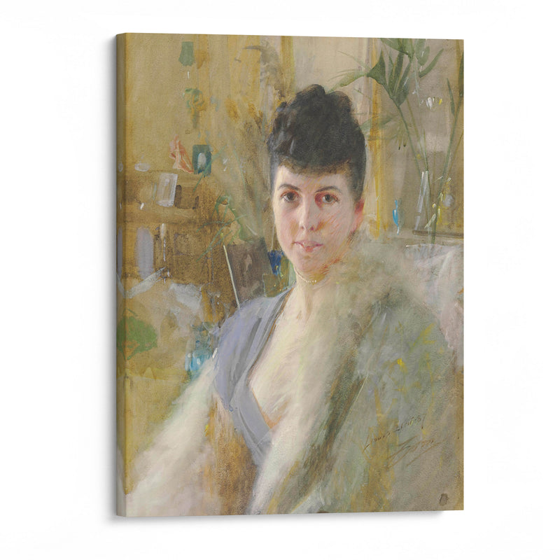 Portrait of a Lady in a Drawing Room (1887) - Anders Zorn - Canvas Print