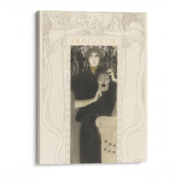 Tragödie (1897) - Gustav Klimt - Canvas Print