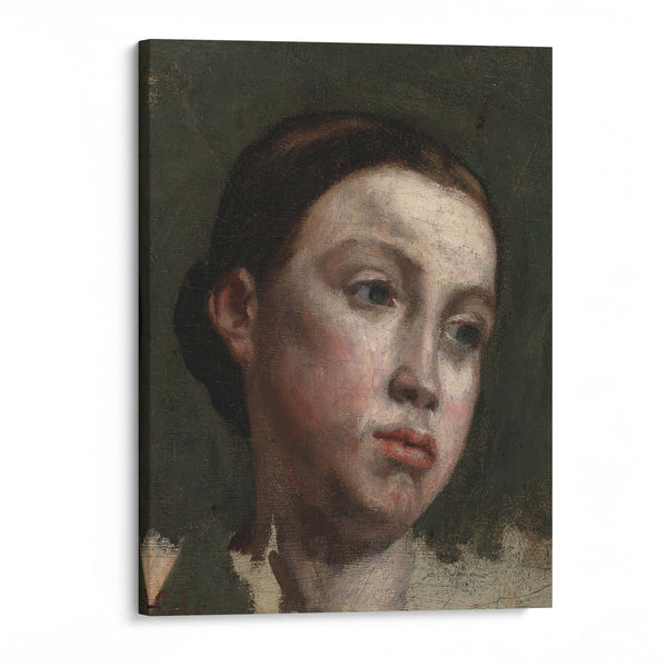 Portrait of a Young Woman (ca. 1845) - Gustave Courbet - Canvas Print