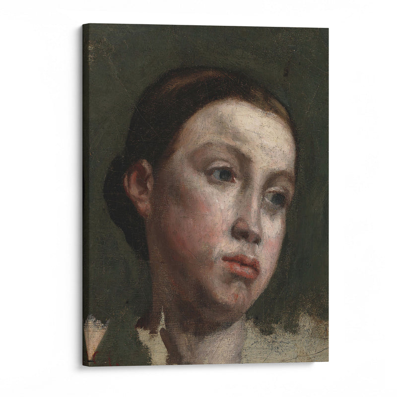 Portrait of a Young Woman (ca. 1845) - Gustave Courbet - Canvas Print