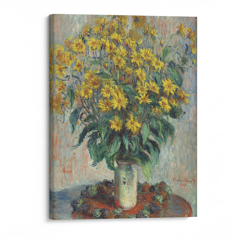 Jerusalem Artichoke Flowers (1880) - Claude Monet - Canvas Print