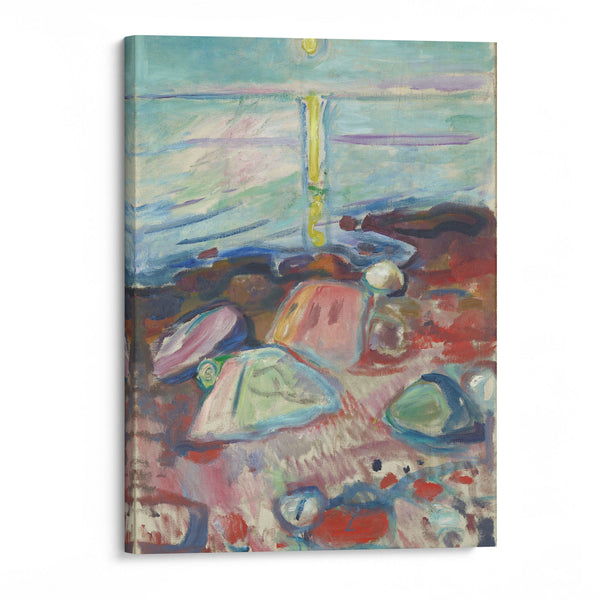 Moonlight on the Beach (1904) - Edvard Munch - Canvas Print