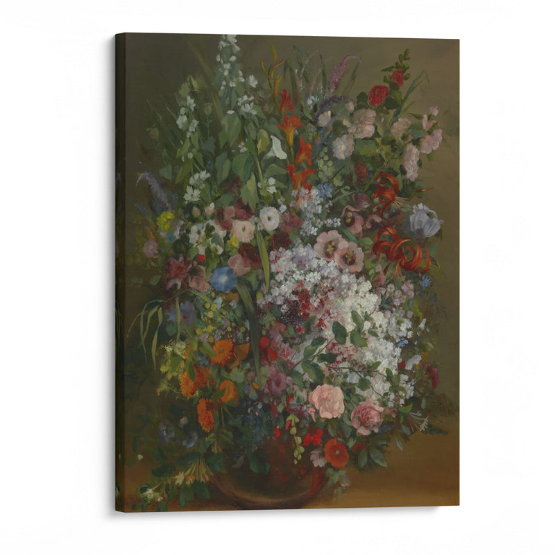 Bouquet of Flowers in a Vase (1862) - Gustave Courbet - Canvas Print