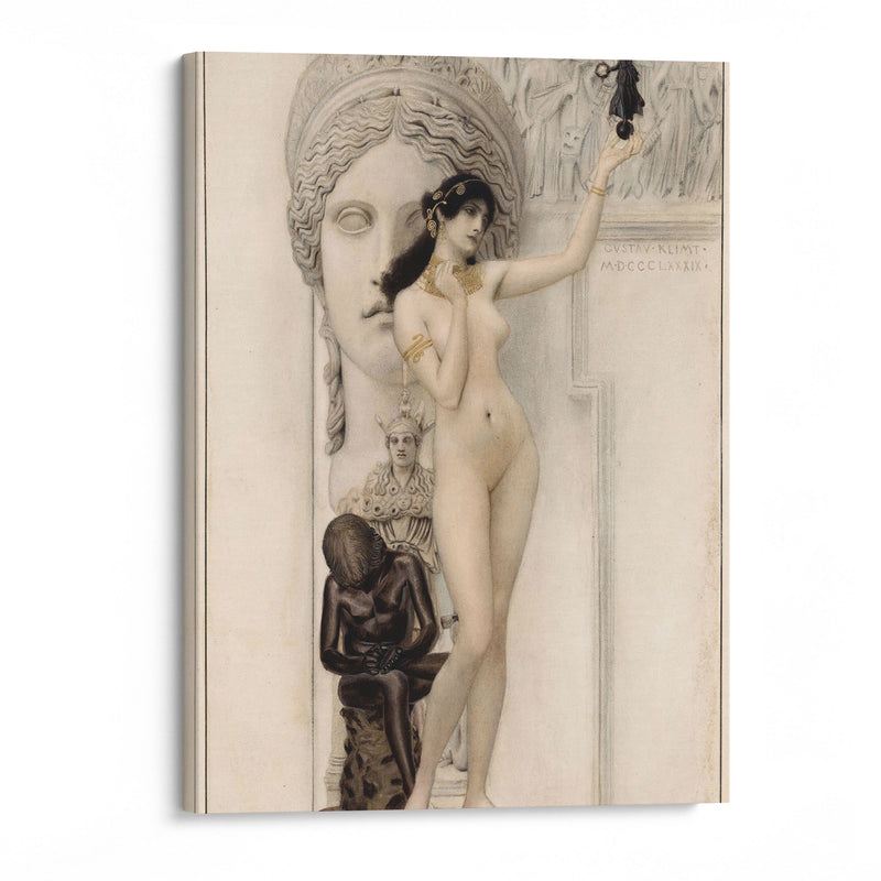 Allegory of Sculpture (1889) - Gustav Klimt - Canvas Print