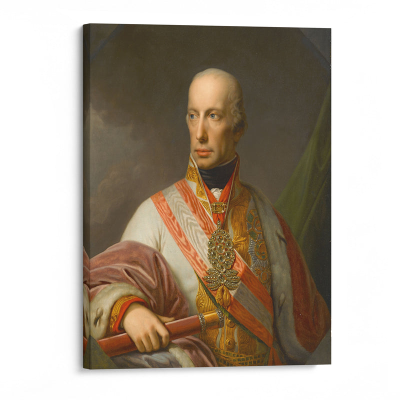 A portrait of Emperor Francis I (II) of Austria - Johann Baptist von Lampi the Elder - Canvas Print