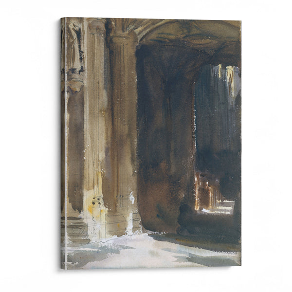 Cathedral Interior (circa 1904) - John Singer Sargent - Canvas Print