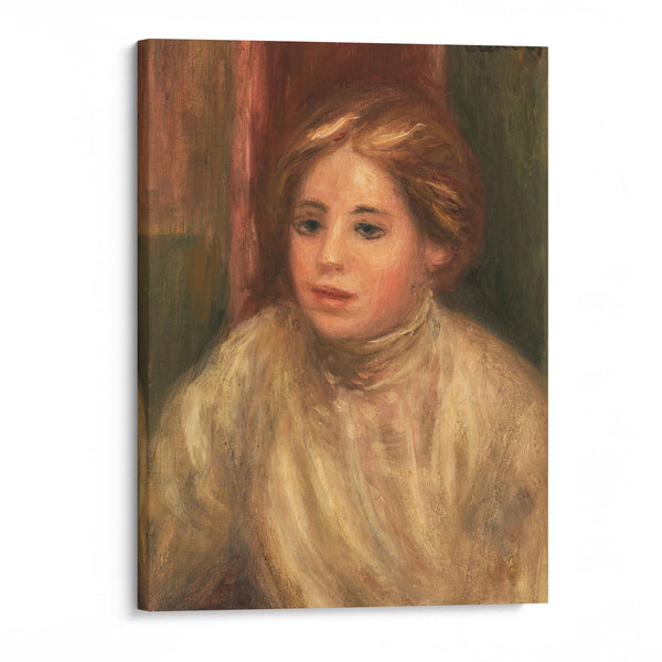 Tête de femme blonde (1908) - Pierre-Auguste Renoir - Canvas Print