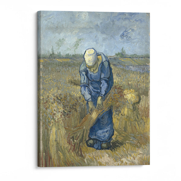 Peasant Woman Binding Sheaves (After Millet) - Vincent van Gogh - Canvas Print - UAIO LMT