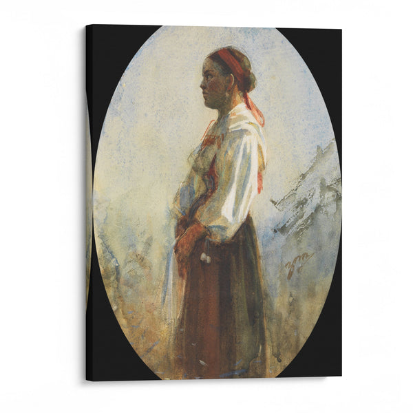 A Young Farm Girl - Anders Zorn - Canvas Print