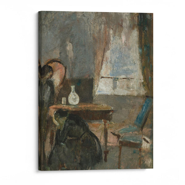 The hospital room (1885–86) - Edvard Munch - Canvas Print