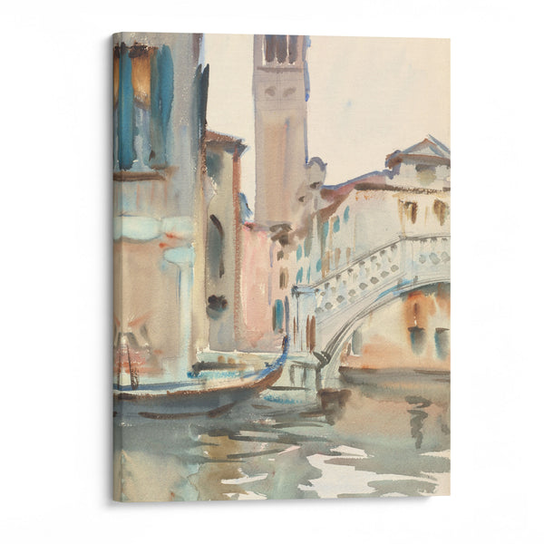A Bridge and Campanile, Venice (1902-1904) - John Singer Sargent - Canvas Print