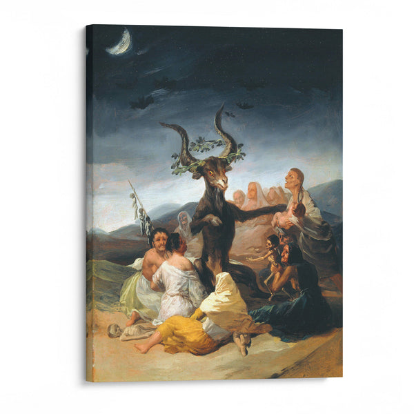 The Sabbath of witches (1797-98) - Francisco de Goya - Canvas Print