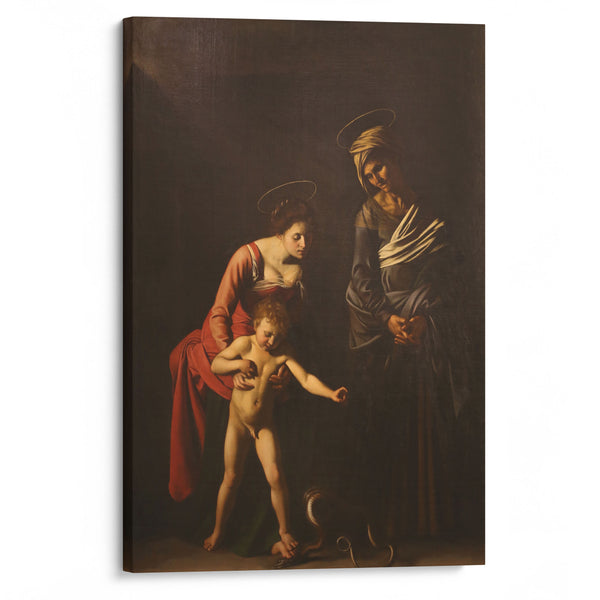 Madonna and Child with Saint Anne (1605-06) - Caravaggio - Canvas Print