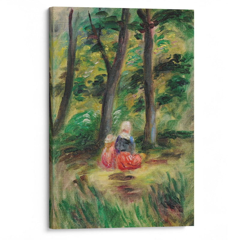 Femme Et Enfant Dans Un Paysage - Pierre-Auguste Renoir - Canvas Print